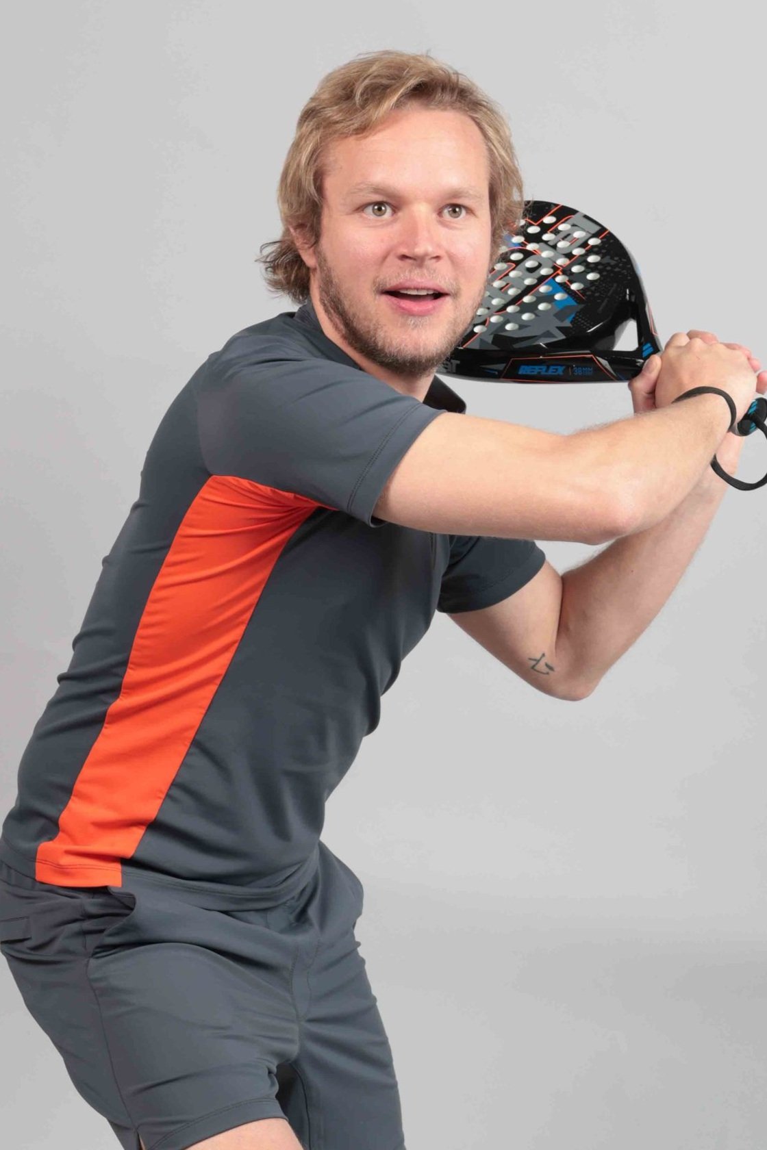 Kogia M. TShirt Grey Titanium/ Orange Vibes